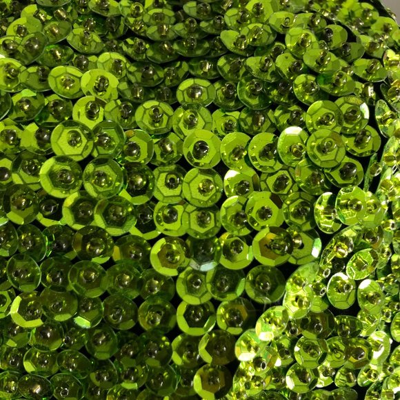 Vintage JC Lime Green Sequin Baseball hat - Picture 9 of 10